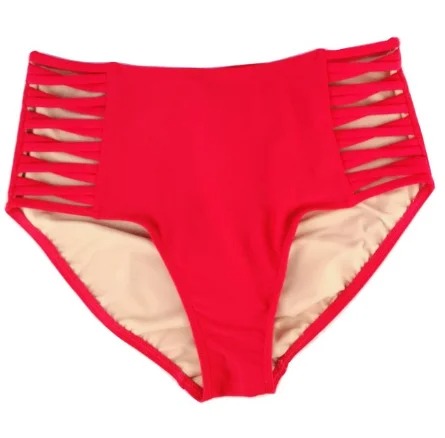 Women's High-Waisted Strappy Bikini Bottom