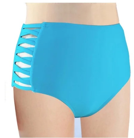 Women's High-Waisted Strappy Bikini Bottom