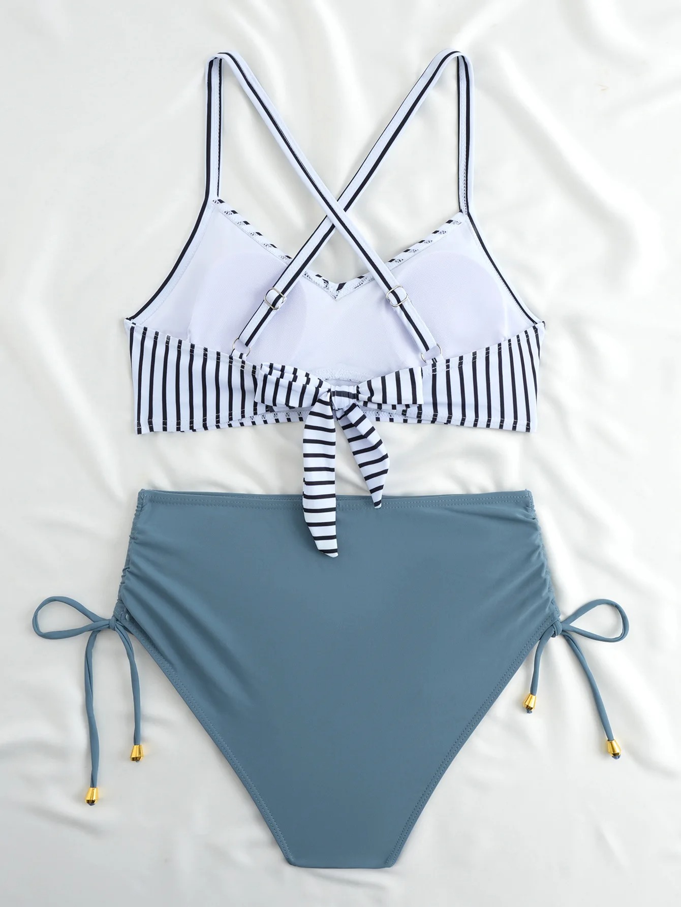 Midnight Elegance High Waist Bikini Set