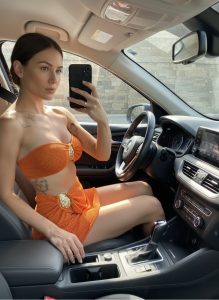 Sunset Orange Bandeau Bikini